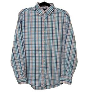 Vineyard Vines By Shep & Ian Whale Shirt Men’s M Plaid Button Down Long Sleeve